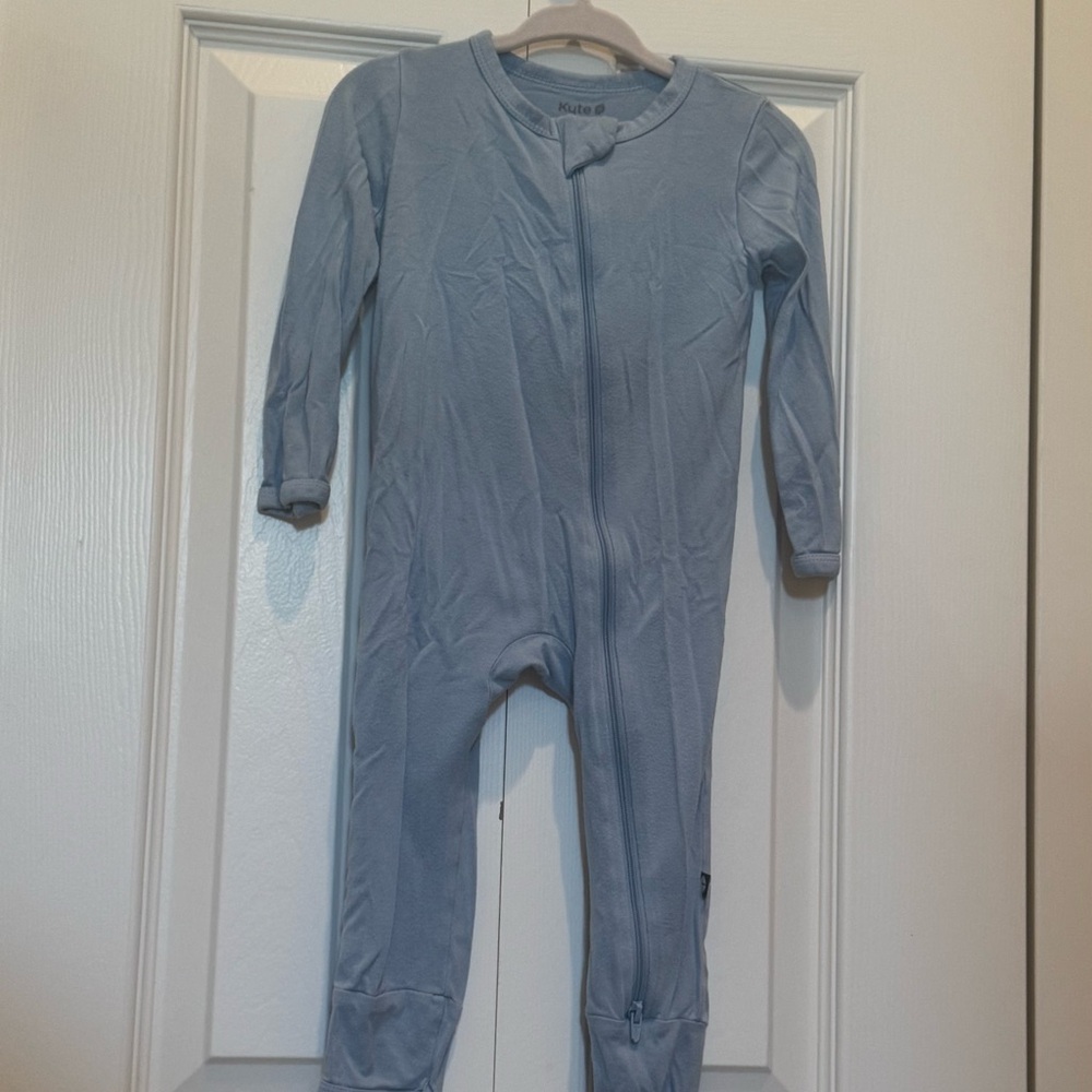 Kyte Baby Blue Zip Romper